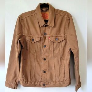 Levi Tan Canvas Trucker Jacket M